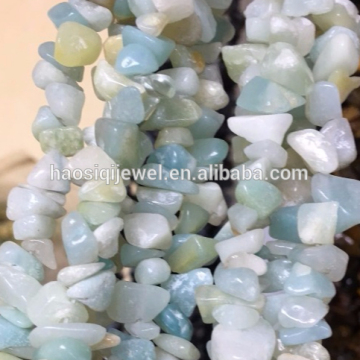 Wholesale multi color chips irregular shape 40 cm one strand aquamarine gemstone