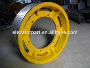 Mitsubishi elevator traction parts casting, Rope sheave traction sheaves
