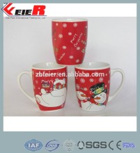 porcelain mug, decal ceramic mug , christmas mug