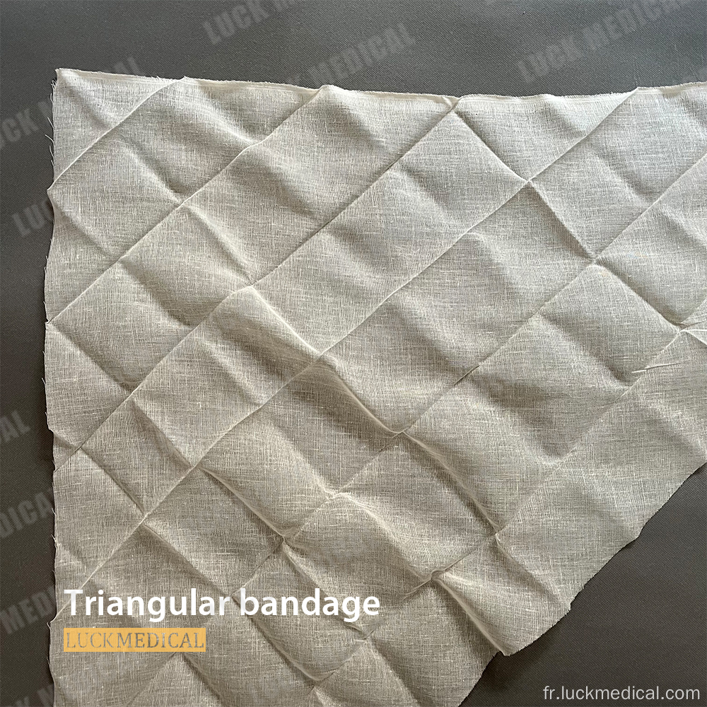 Bandage de gaze triangulaire jetable