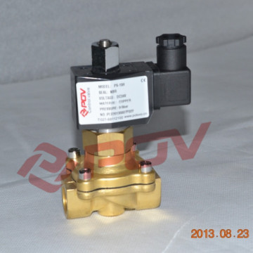 Brass body normally open 24v dc direct acting solenoid valve