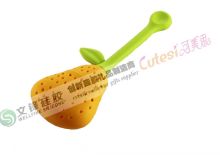 Flexible Pear Shape Silicone Kitchen Utensils Tea Infuser With Lfgb Standard