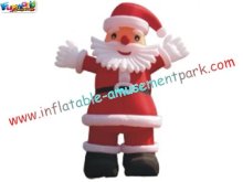 Cute Santa Snowman Inflatable Christmas Outside Yard Decorations 2 To 8 Meter High