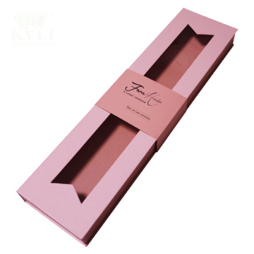 Luxury Pink Hair Extension Packaging Paper Box
