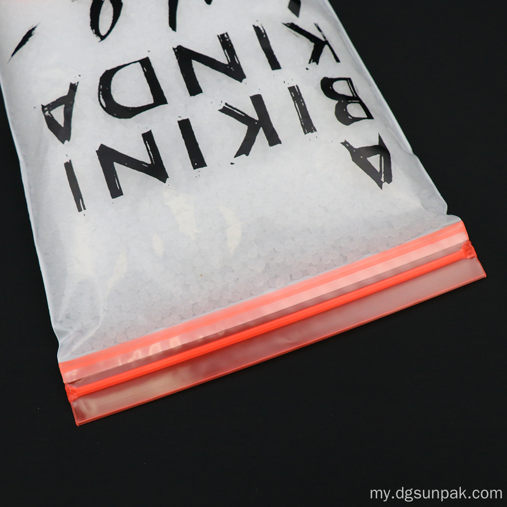 Custom Eco Friendly Matte Tshirt Zip Lock Bags