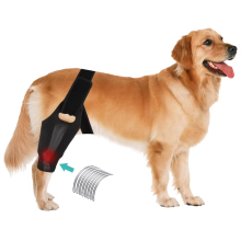Soft Breathable Neoprene Dog Knee Brace with 10 Side Stabilizers for Torn ACL