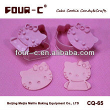 Hello Kity cookie cutters,plastic biscuit cutters