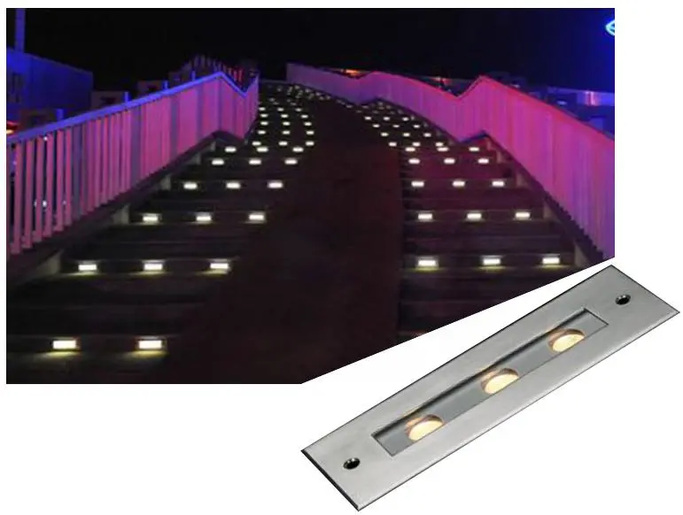 3W~9W IP67 Stainless Steel LED Underground Deck Light