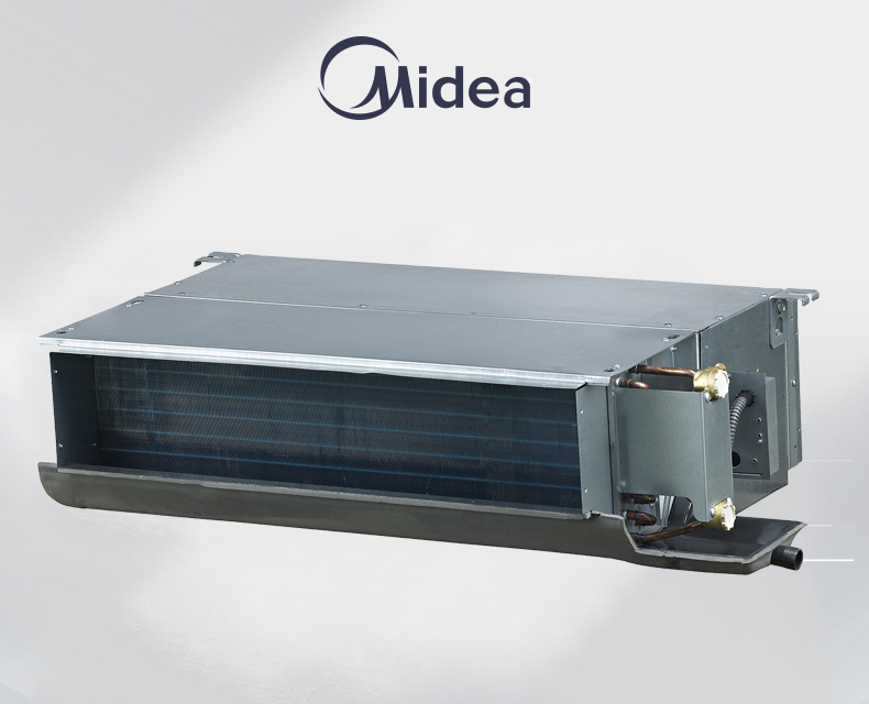 Midea slim water cooled fan coil unit machine AC-2-Pipe 4-Row Duct