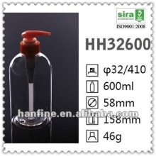 600ml pet commodity packaging bottle for cosmetic
