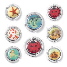 Custom Logo Foldable Handbag Hook Purse Bag Hanger for Gift