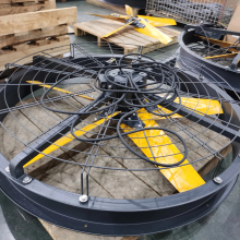 Large Volume Wall Mounted Ventilation Fans - 1.2m Diameter Industrial Direct Drive Fans