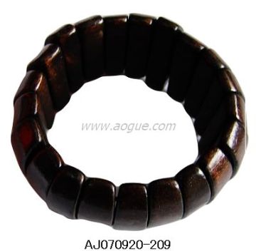 wood beads bangle