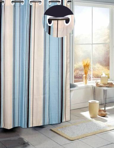 Fabric Shower Curtain, Waterproof and Soft, Fashionable Designs Are Available.