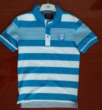 Yarn Dyed Short Sleeve Hidden Placket Polo Shirts