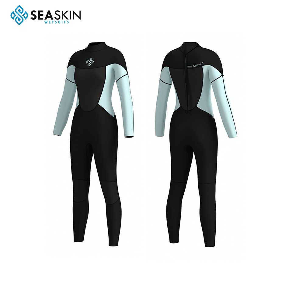 Logo Kustom Seaskin Tahan Tahan Besar Neoprene Wetsuit untuk Wanita