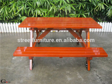 Factory sale 1500mm length beer garden table and bench