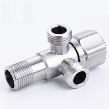 Plated Stainless Steel Brass Core Angle Valve