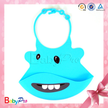 2014 Food Grade Baby Bibs Silicon Baby Bibs ,Cute Design Silicone Bibs