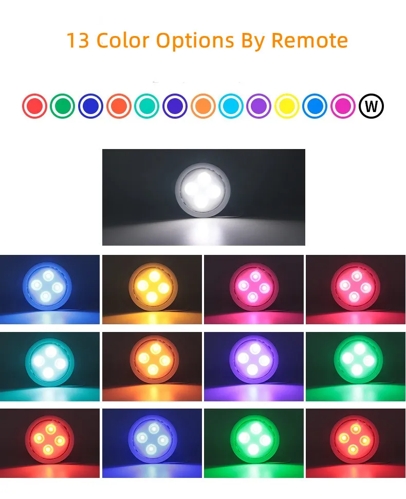 Dimmable Wireless RGB Puck Light for Stylish Home Decor