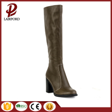 mid heel army greem half bootsfor women