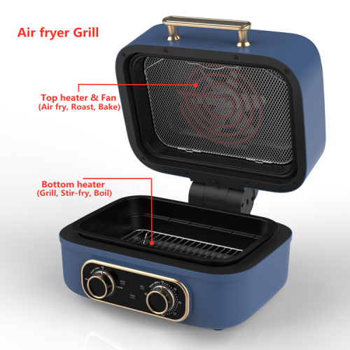 5L 220 Voltage Power Air Fryer Griddle Without Oil Ninja Foodi 5-in-1 Indoor Grill with Air Fry PowerXL Grill Air Fryer Combo