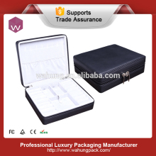Elegant pu leather jewelry boxes with lock(WH-1863)