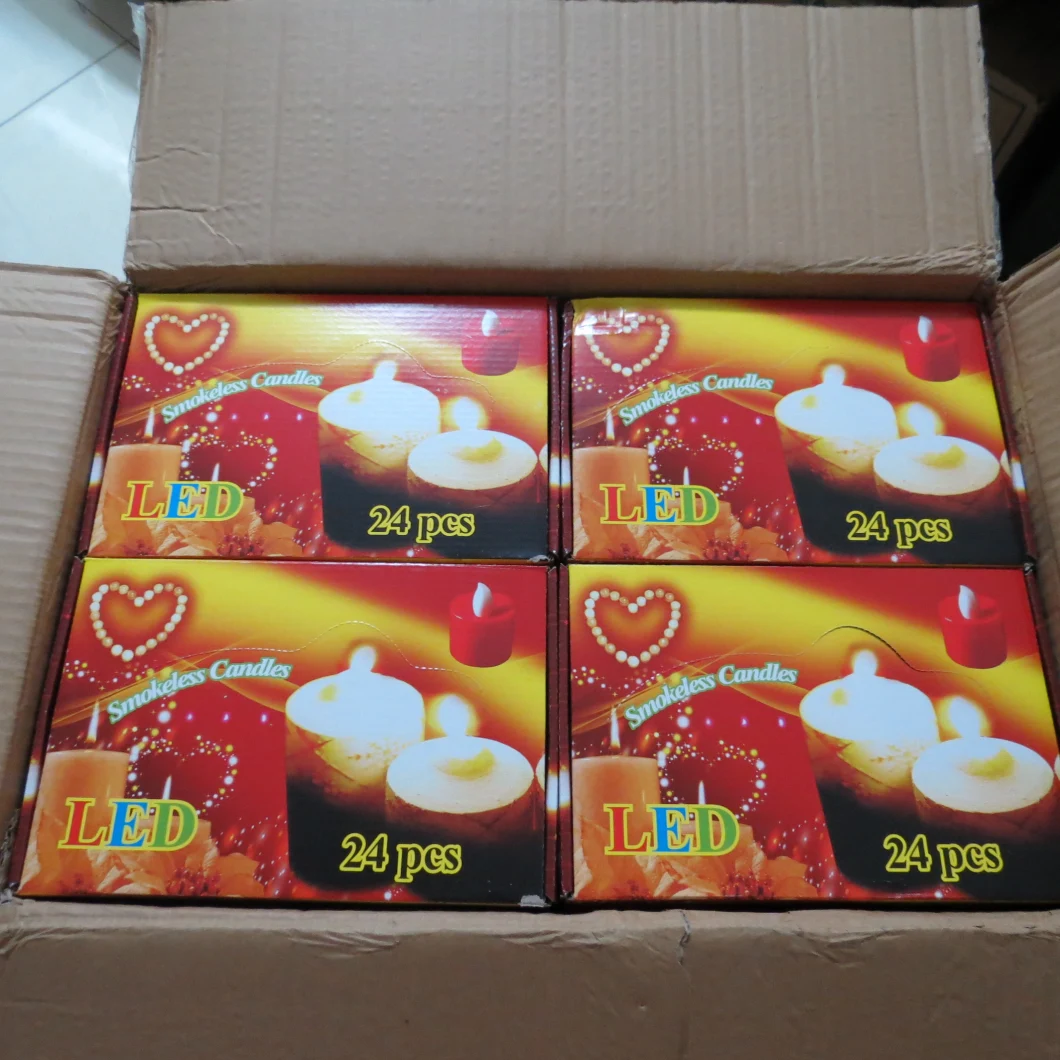 2019 Hot Product Flameless LED Tea Lights Candles 24 Pack Battery-Powered Tealight Candle