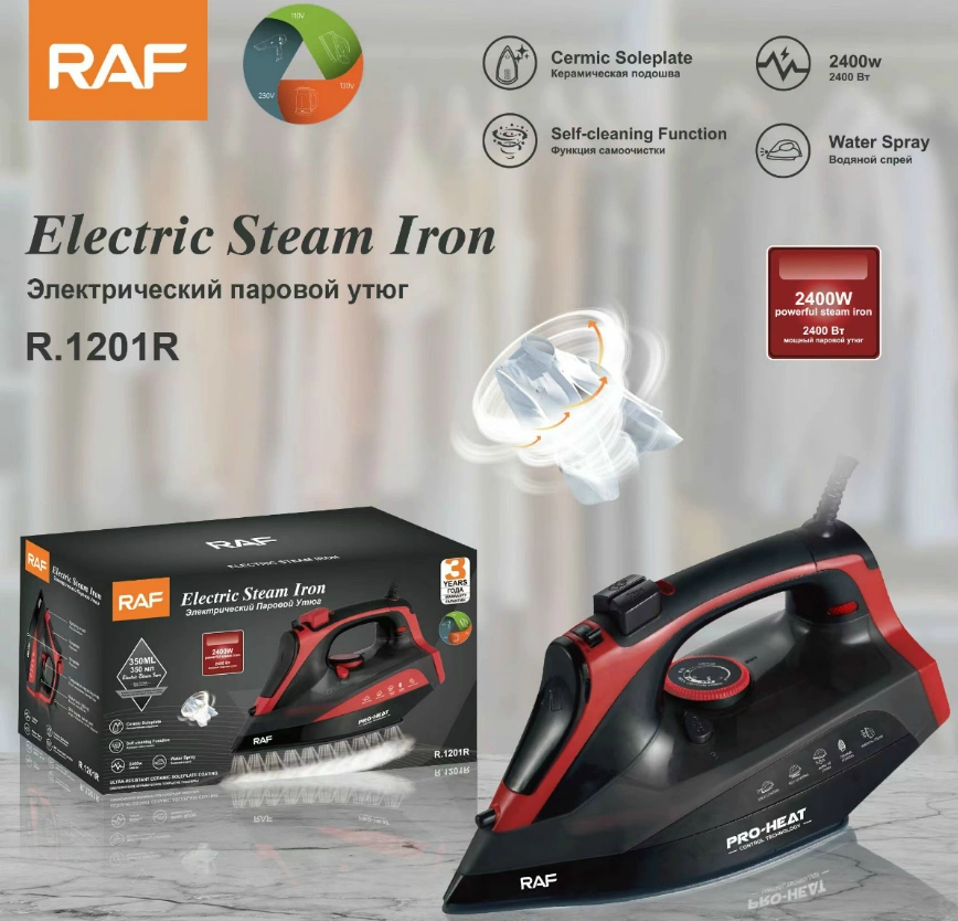 Raf 2400w Electric Steam Iron For Clothes Irons For Linen With