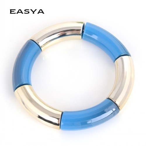 2015 Style unique européen couleurs en plastique métal bracelet Fashion