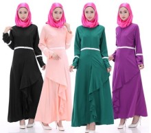 latest fashion design women clothing muslim dress 2015