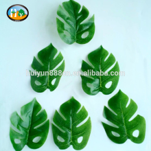Wholesale latex real touch artificial green turtle leaves