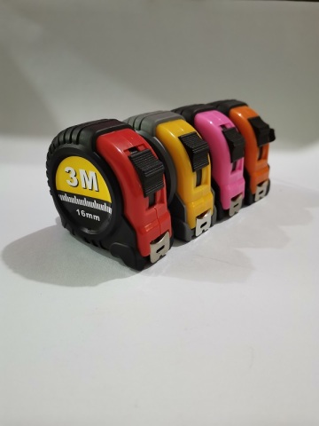 Customised One Lock Rubber Case Measuring Tape