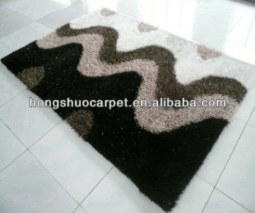 Decoration polyester carpet/polyester 3d shaggy carpet