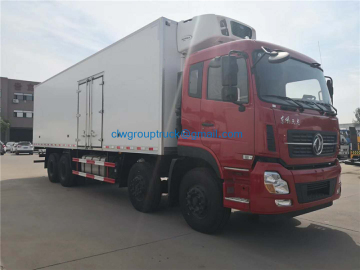 Dongfeng 8x4 food mobile refrigerator cooling van truck