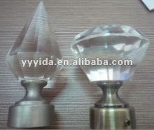 crystal curtain finial