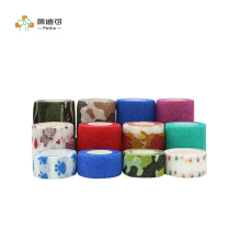Printed Vet Wrap Tape Waterproof Self Adhesive Bandages