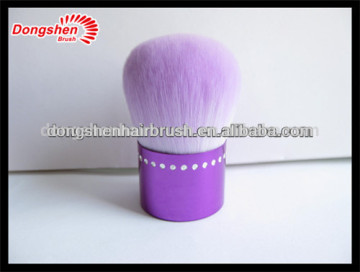 2014 nice color purple kabuki brush,dense natural bristle kabuki brush,diamond kabuki brush