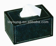 Custom Size Leather coated Tissue Box For Hotel