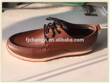 wholesale western men's fashion design microfibre leather shoes
