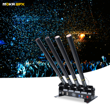 Electric Rainbow Machine: MOKA 4-Head Confetti Spray Cannon for Parties