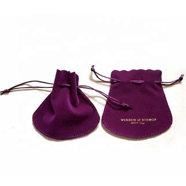 Wholesale jewelry velvet pouch gift bags with drawstring jewelry packaging pouches