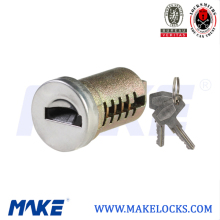 Common flat key lock cylinder