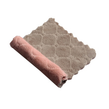 Double-sided Coral Fabric Cleaning Rag