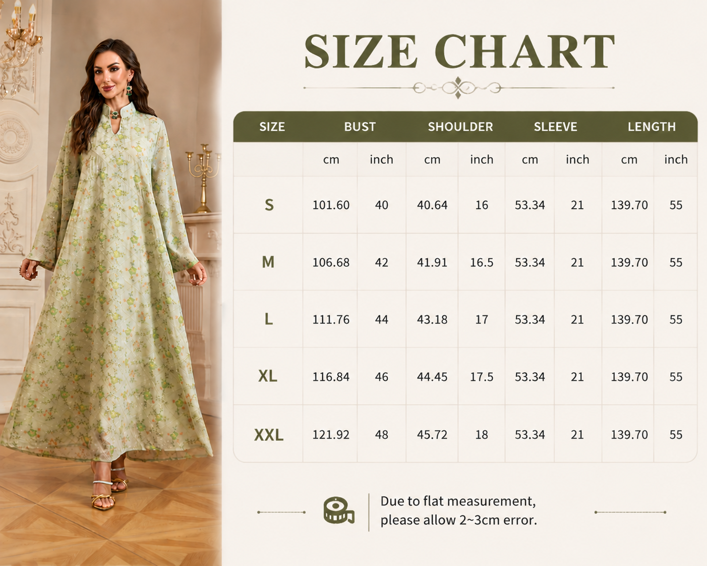 لباس ماکسی آستین بلند گلدار Floral Embellished Long Sleeve Maxi Dress