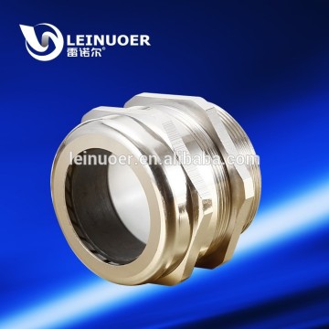 RoHS Metallic Color Nickel Plated Brass Cable Gland