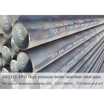 Tubería de acero de tubería SMLS GB5310-2017 20G Caldera de alta presión