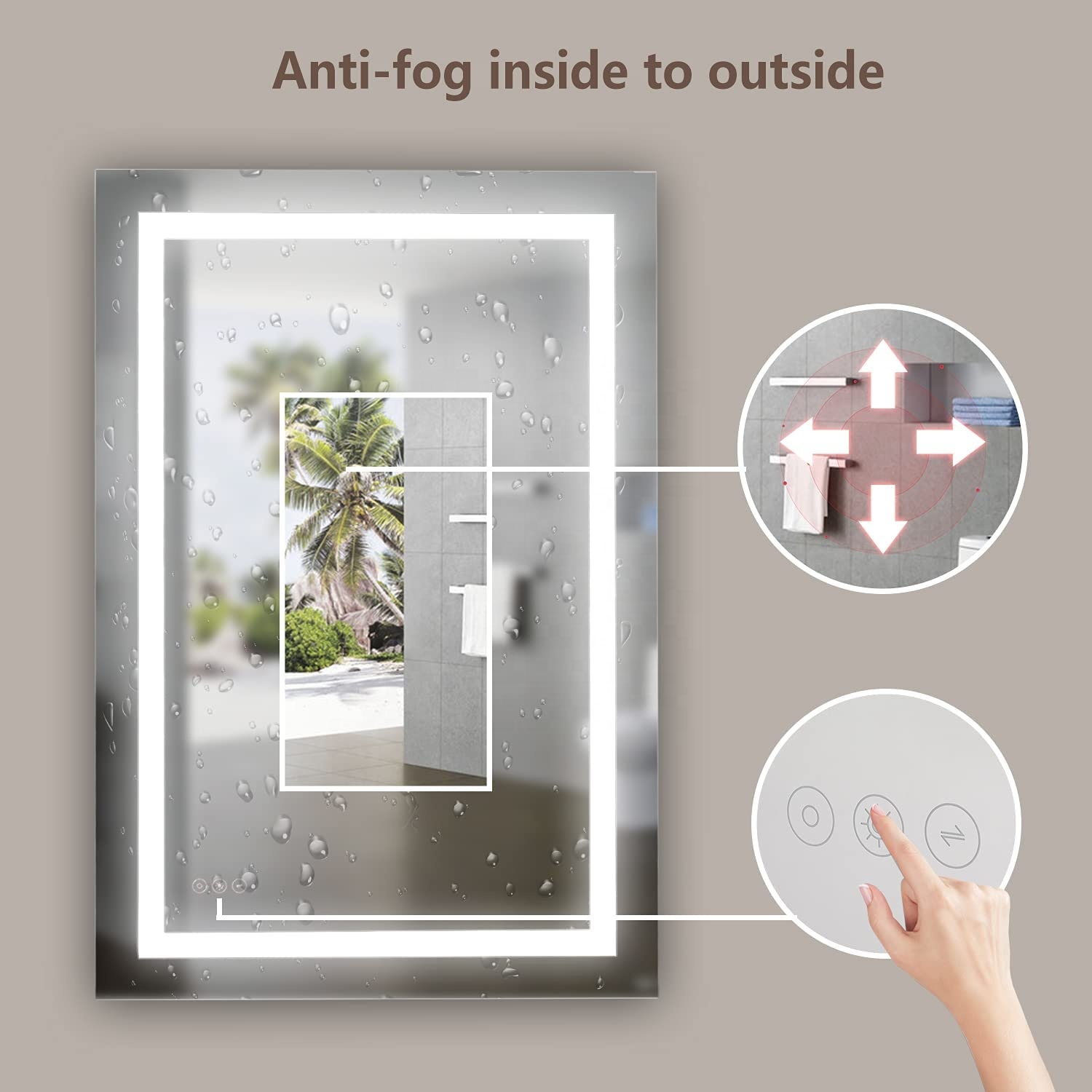 Bathroom Led Lighted Mirror