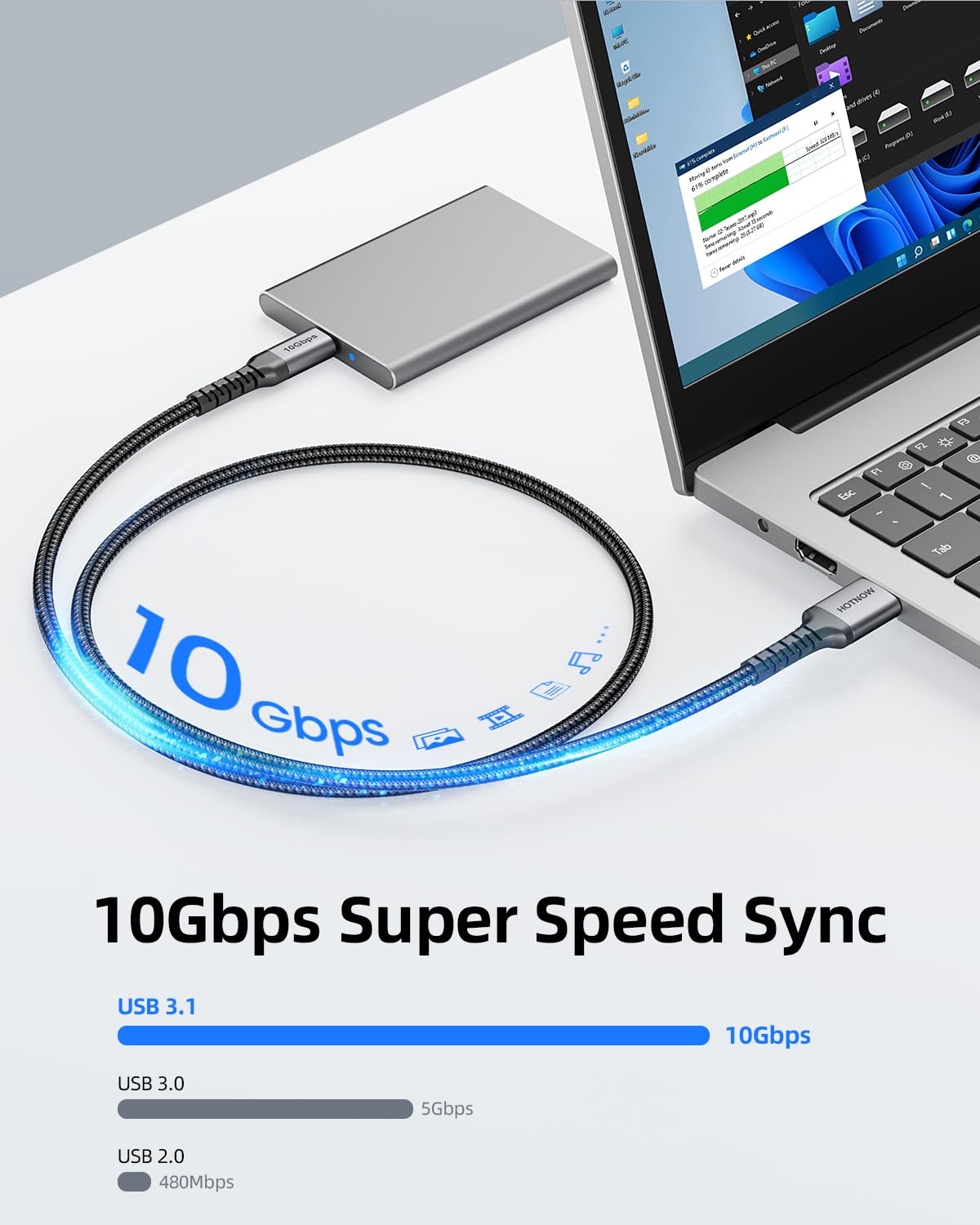 Cavo da USB A a USB C 3.0 (3) USB A to USB C 3.0 Cable (3)