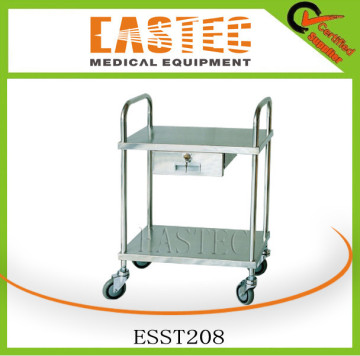 ESST208 Factory supplier trolley with drawer hospital medical trolley